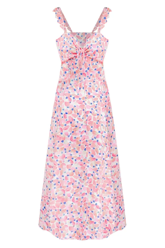 Worth Your Time Multi Abstract Printed Midi Dress FINAL SALE sold by Pink Lily product image thumbnail 5