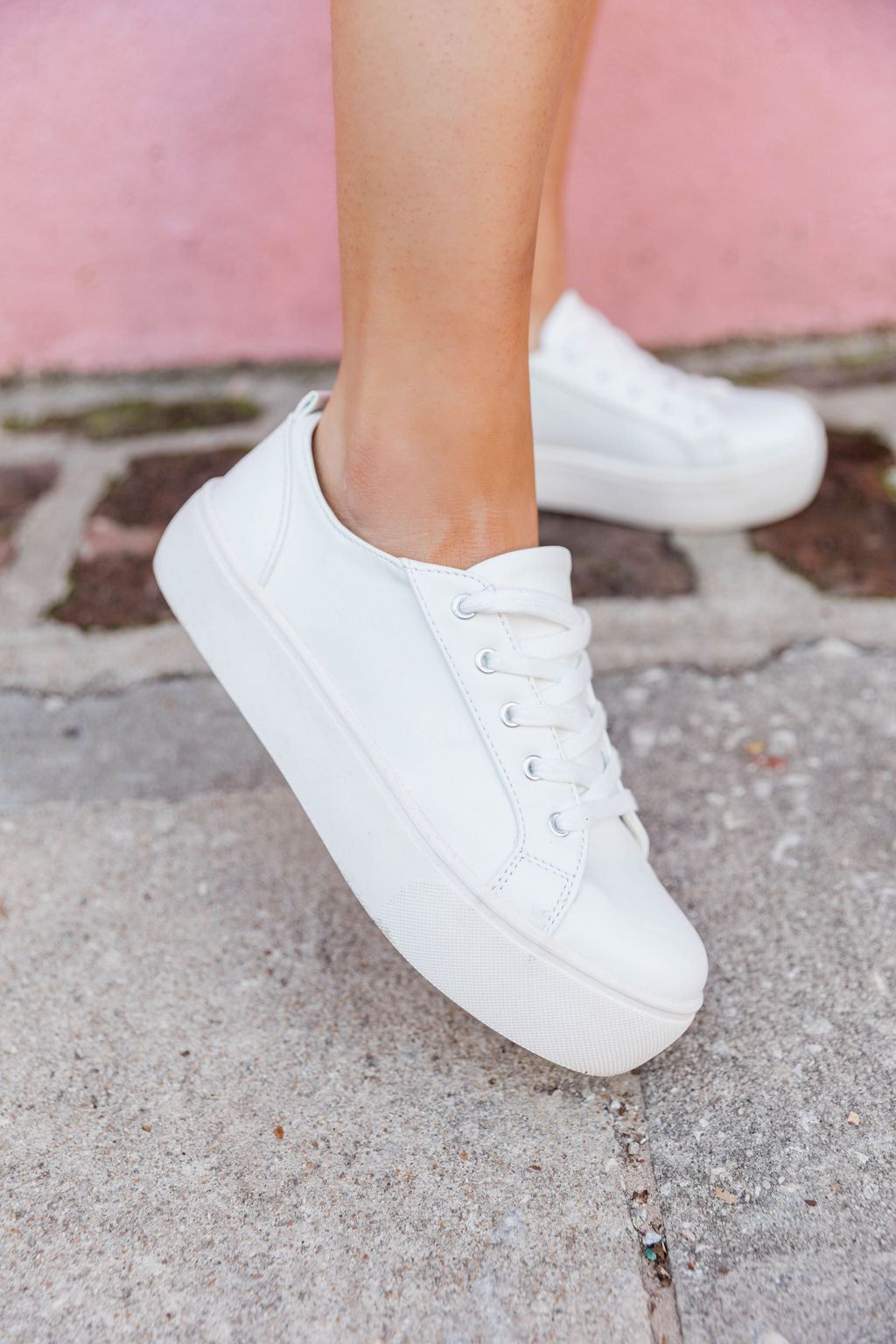 Dahlia White Sneakers FINAL SALE sold by Pink Lily product image thumbnail 3