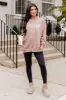 Stay Cozy Mocha Oversized Graphic Sweatshirt FINAL SALE sold by Pink Lily