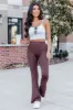 Believe In Yourself Brown Flare Leggings FINAL SALE sold by Pink Lily