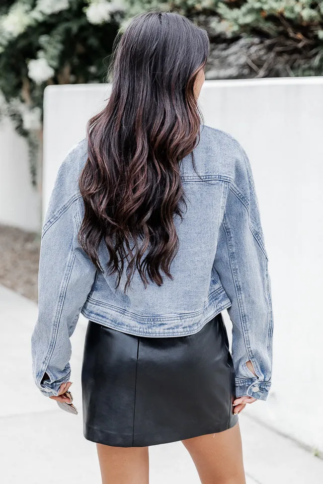 Walk The Walk Light Wash Denim Jacket FINAL SALE sold by Pink Lily product image thumbnail 5