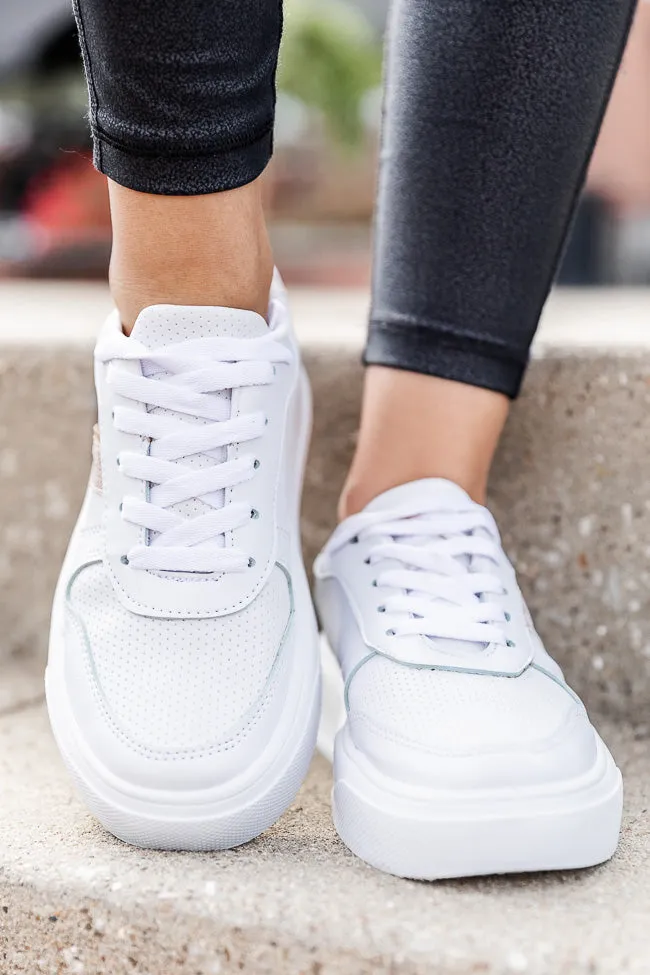 Maren Rose Gold Stripe Sneakers FINAL SALE sold by Pink Lily product image thumbnail 2