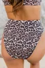 Aloha Darling Leopard Print High Waisted Bikini Bottoms FINAL SALE sold by Pink Lily