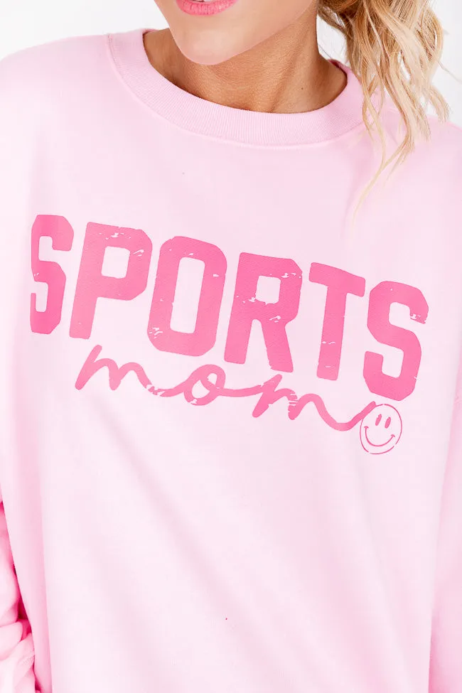 Sports Mom Light Pink Graphic Sweatshirt sold by Pink Lily product image thumbnail 3