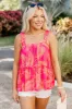 Besides The Fact Pink Printed Tank FINAL SALE sold by Pink Lily