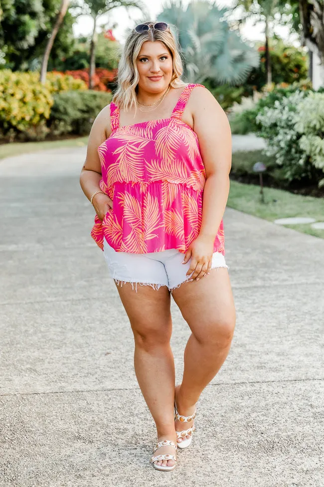 Besides The Fact Pink Printed Tank FINAL SALE sold by Pink Lily product image thumbnail 5