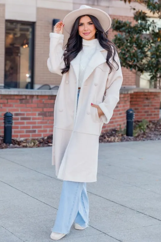 Winter Wishes Brown Sherpa and Suede Coat sold by Pink Lily