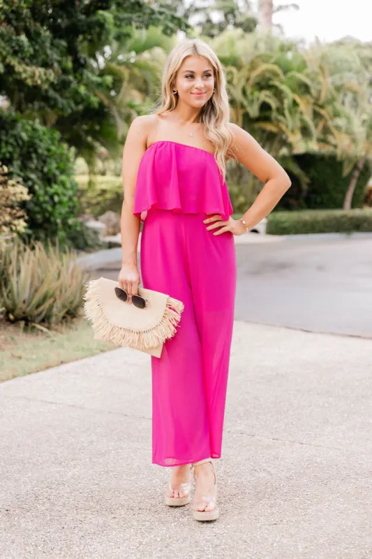Something To Dream About Magenta Strapless Top FINAL SALE sold by Pink Lily