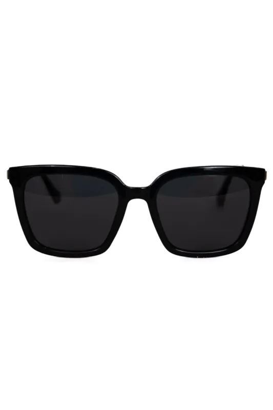 Madison Black Gold With Black Lens Sunglasses sold by Pink Lily