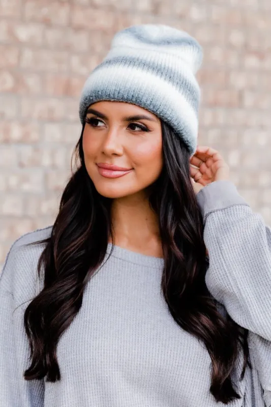 Gradient Of You Black Ombre Beanie sold by Pink Lily