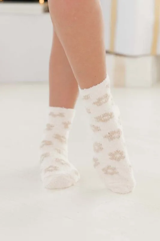 Brown Neutral Daisy Print Socks sold by Pink Lily