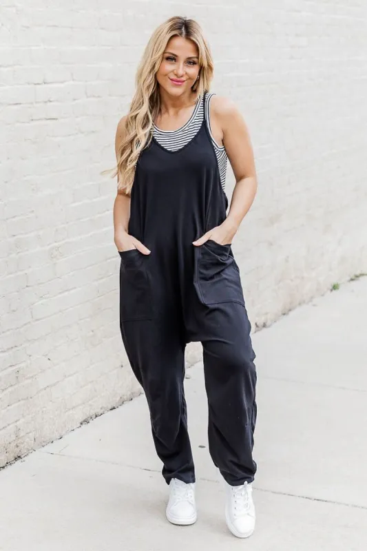 Day In The Life Black Jumpsuit FINAL SALE sold by Pink Lily