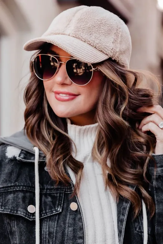 On the Trail Sherpa Hat Amber Massey X Pink Lily sold by Pink Lily