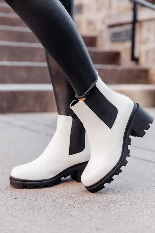 Jordan Lug Sole Booties Amber Massey X Pink Lily sold by Pink Lily