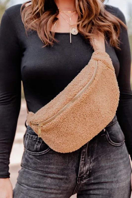 Take a Hike Sherpa Belt Bag Amber Massey X Pink Lily sold by Pink Lily