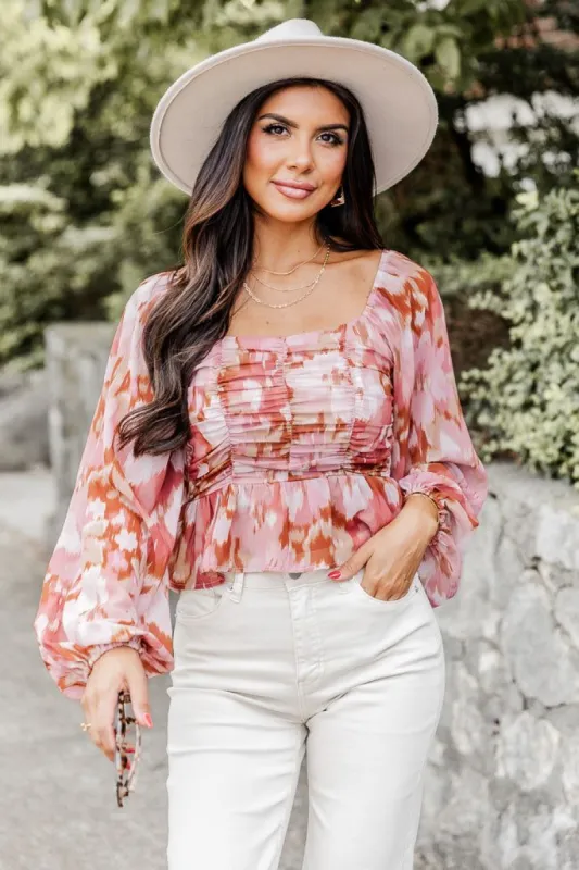 Picking Petals Blouse Mauve Floral Blouse FINAL SALE sold by Pink Lily