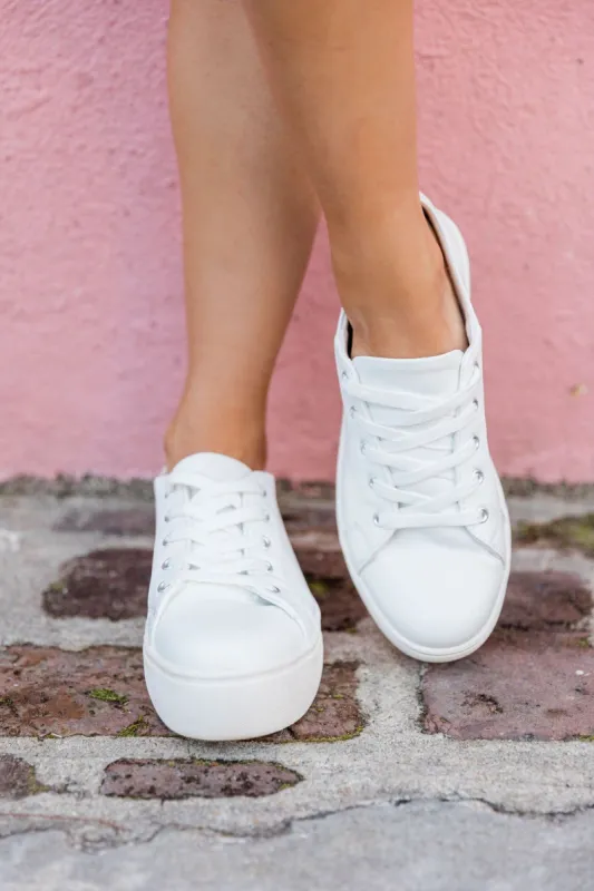 Dahlia White Sneakers FINAL SALE sold by Pink Lily