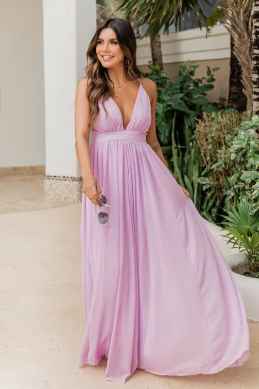 It All Begins With Love Lilac Maxi Dress FINAL SALE sold by Pink Lily