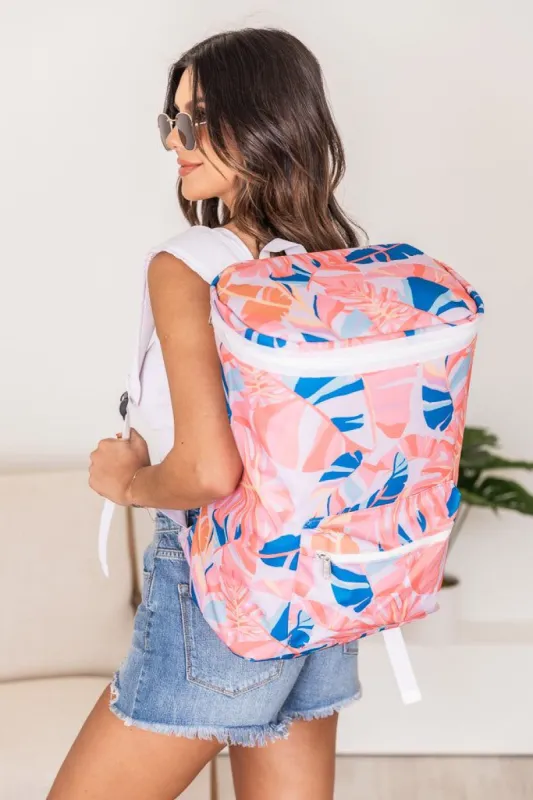 Inviting Grace Leaf Print Cooler Backpack sold by Pink Lily