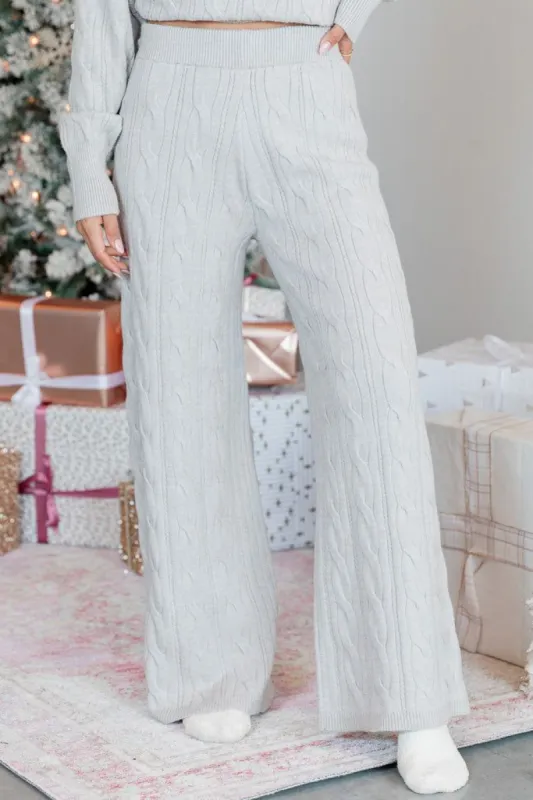 Forever Winter Cable Knit Lounge Pants DOORBUSTER sold by Pink Lily