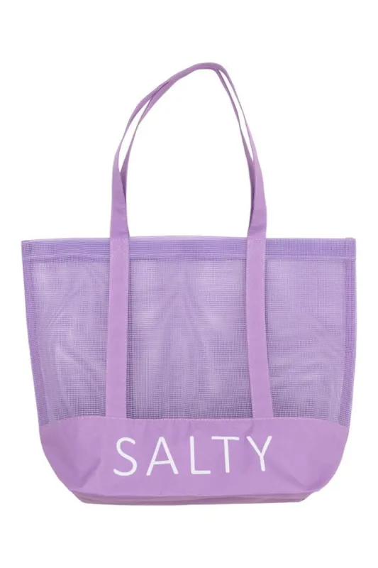 SALTY Purple Beach Tote FINAL SALE sold by Pink Lily
