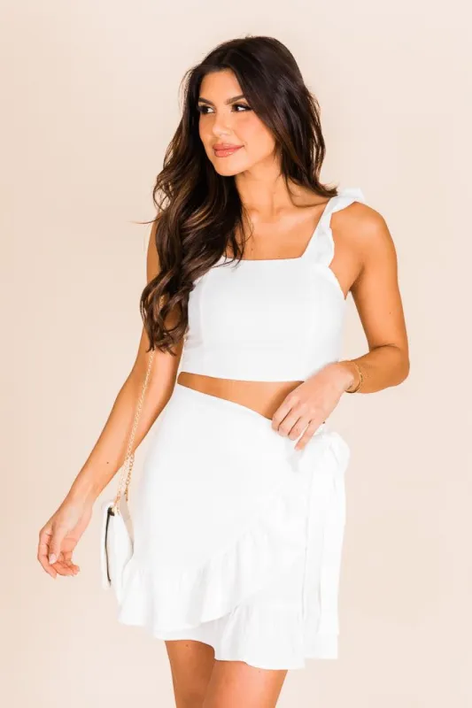 Meant To Be White Two Piece Set FINAL SALE sold by Pink Lily