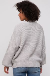 Heather Grey Ribbed Sweater sold by Pinkblush