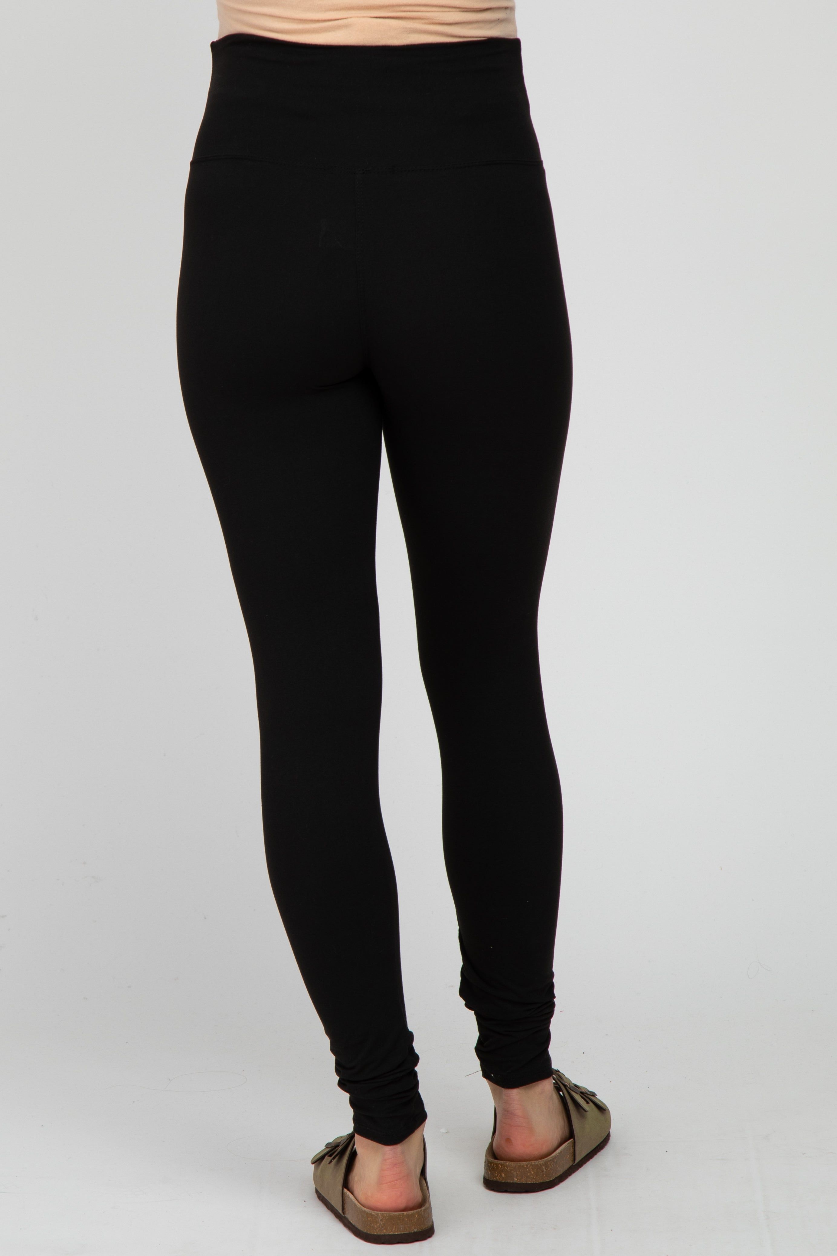 Black Basic Maternity Legging sold by Pinkblush product image thumbnail 4