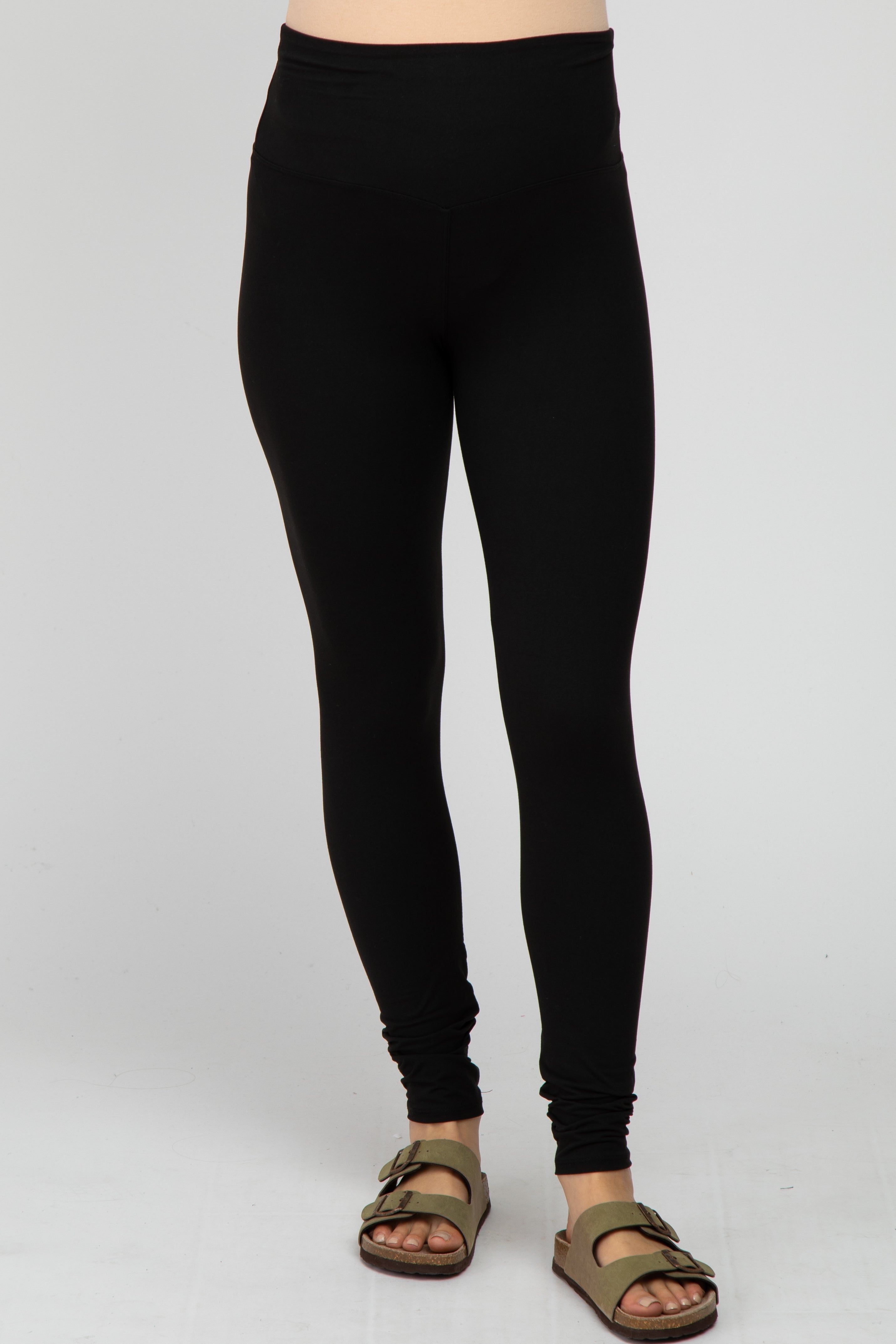 Black Basic Maternity Legging sold by Pinkblush product image thumbnail 2