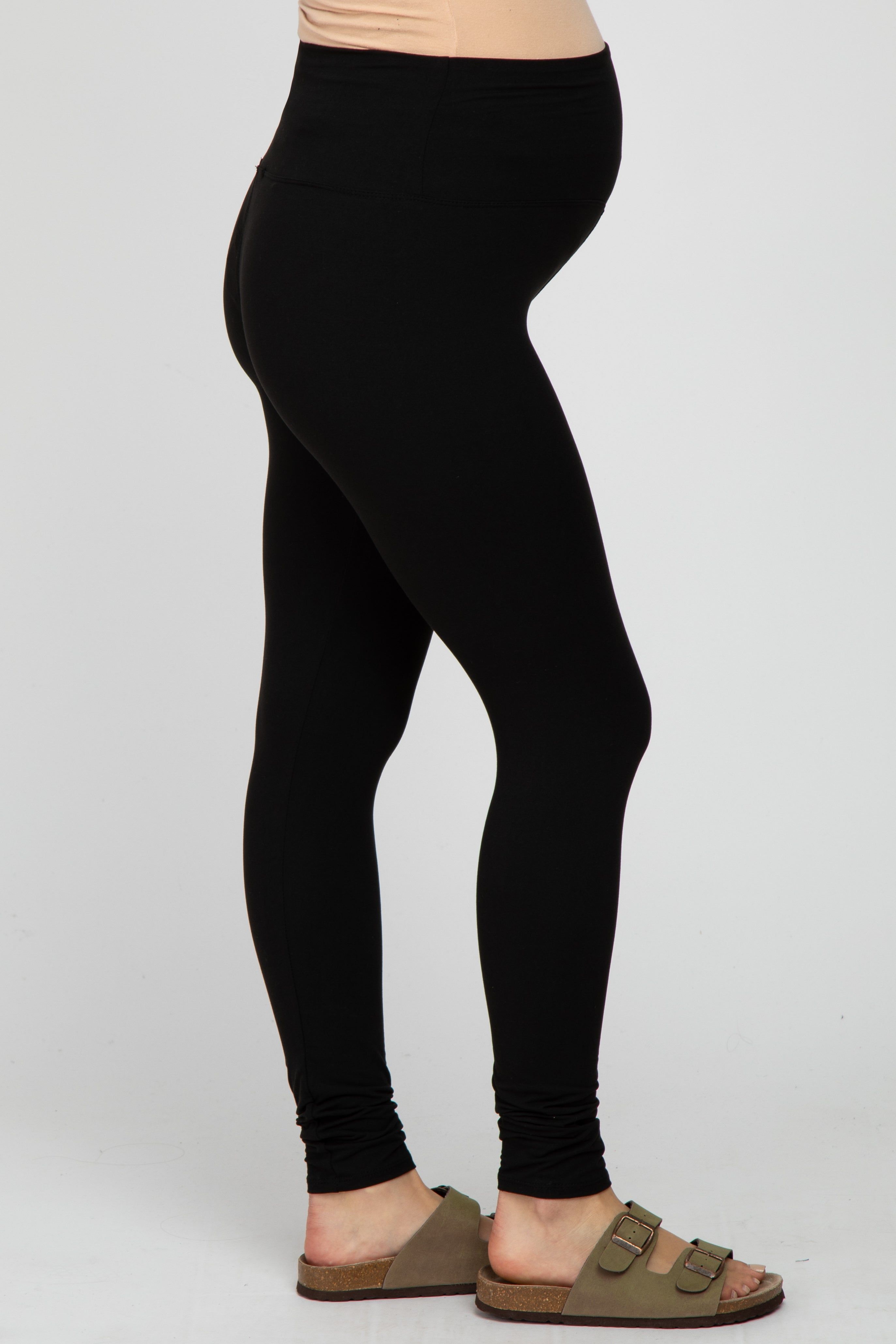 Black Basic Maternity Legging sold by Pinkblush product image thumbnail 3