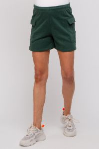Forest Green Side Pocket Maternity Drawstring Sweat Shorts sold by Pinkblush