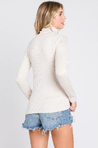 Beige Ribbed Maternity Top sold by Pinkblush