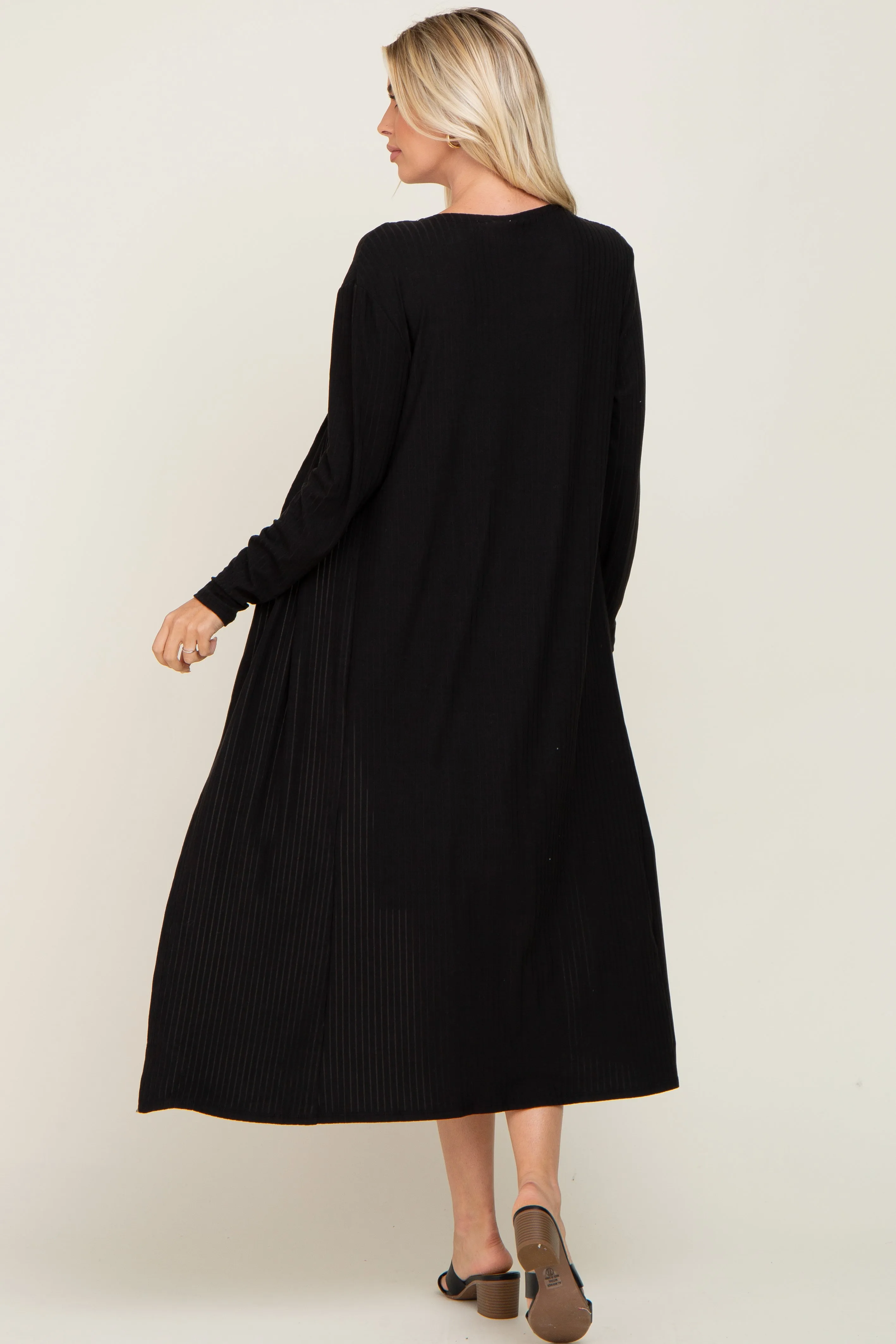 Black Ribbed Cardigan 2 Piece Set sold by Pinkblush product image thumbnail 3