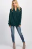 PinkBlush Forest Green Draped Wrap Nursing Top sold by Pinkblush