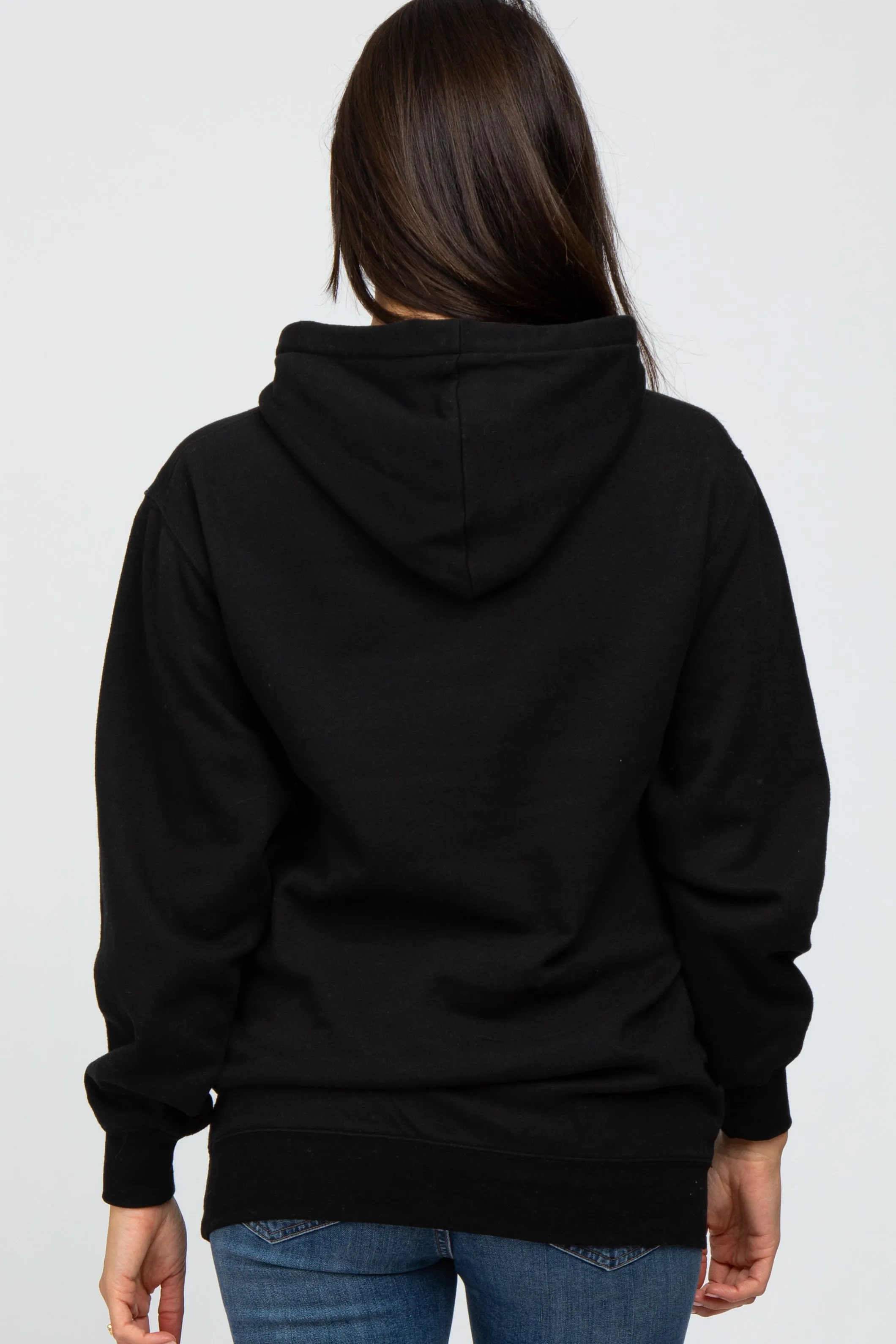 Black Oversized Hooded Sweatshirt sold by Pinkblush product image thumbnail 3