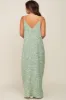 Light Olive Leaf Print Double V-Neck Maternity Maxi Dress sold by Pinkblush