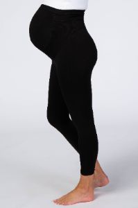 Black Belly Bandit Bump Support Capri Leggings sold by Pinkblush