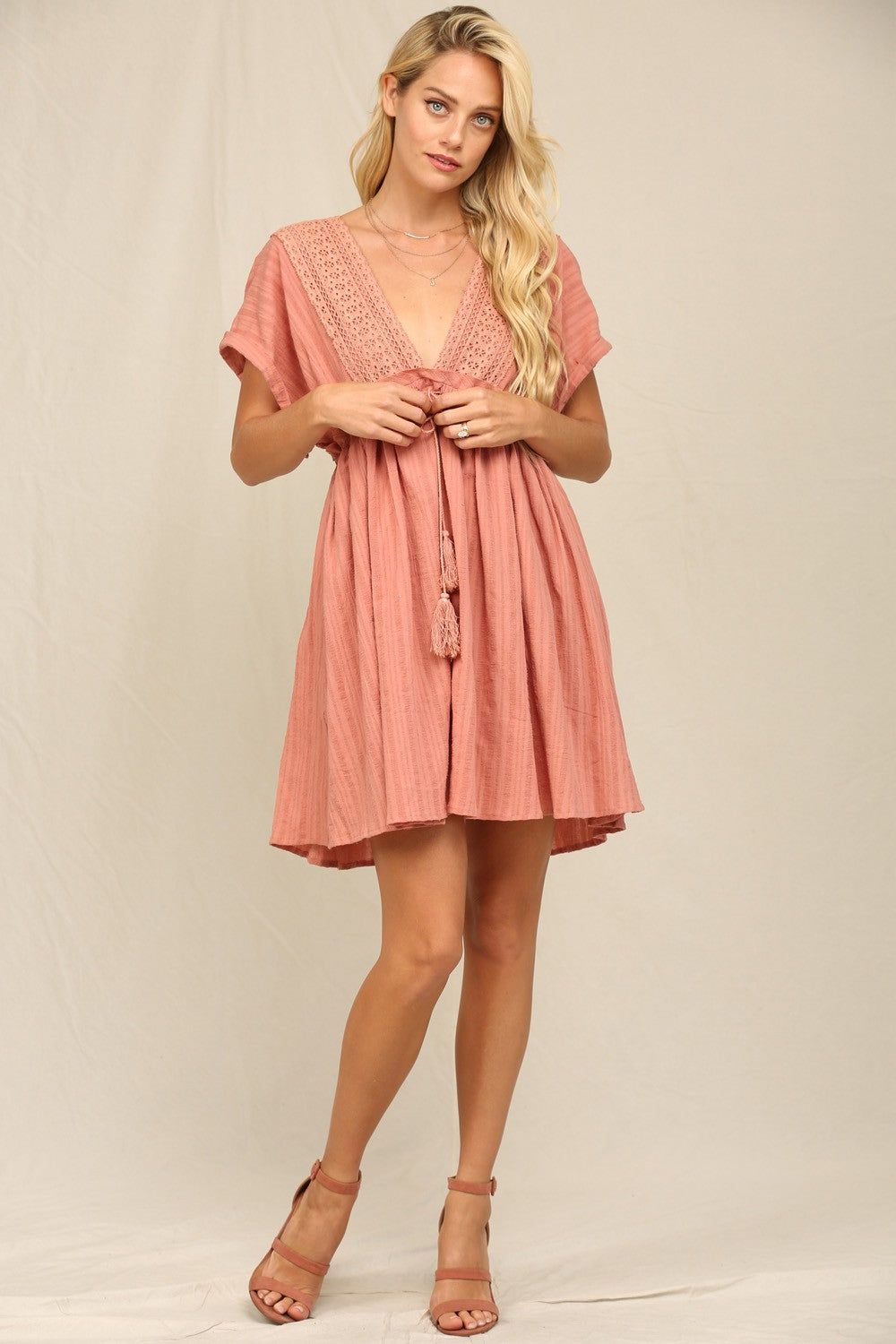 Clay Flowy Dress sold by Pinkblush product image thumbnail 4
