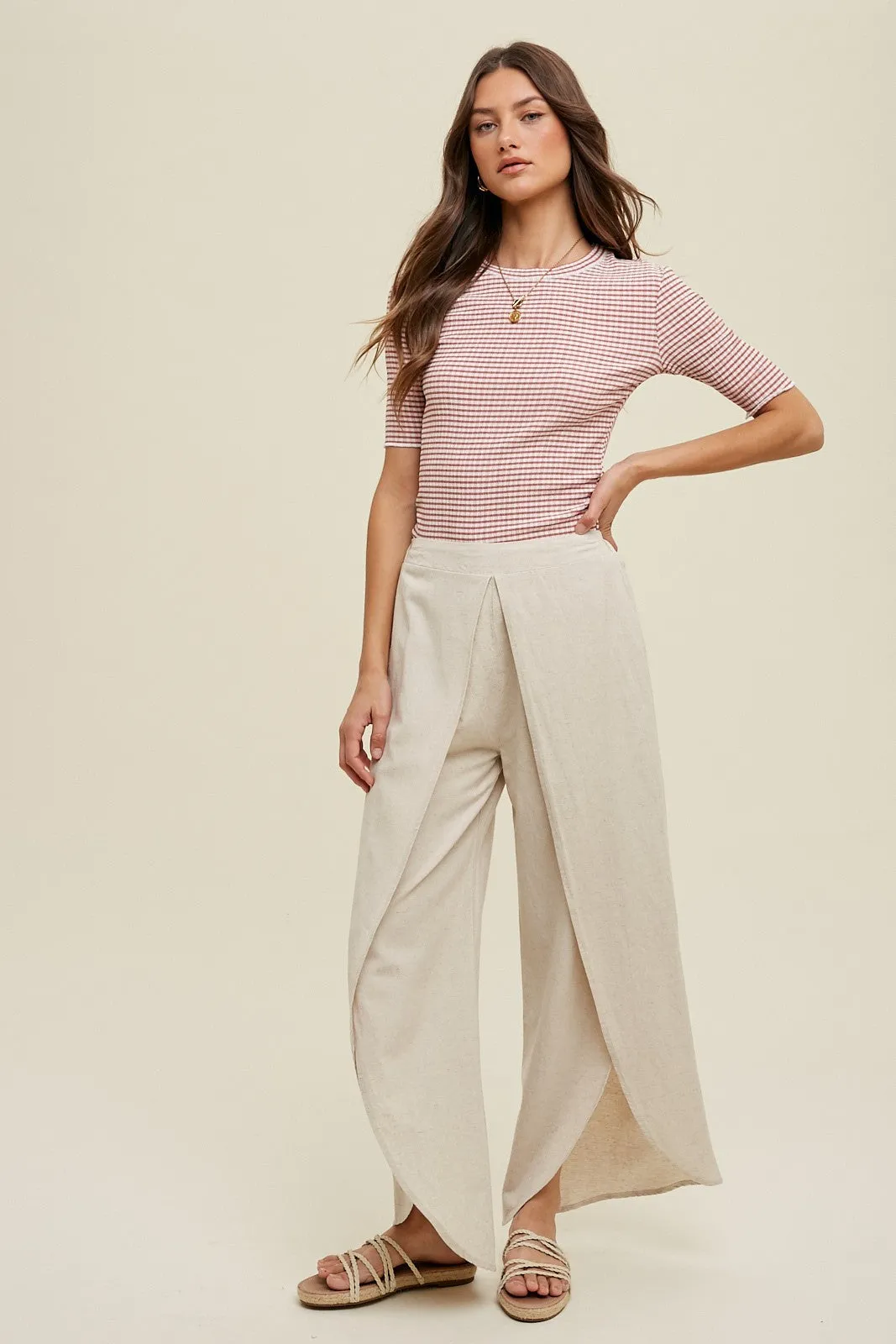 Rust Striped Short Sleeve Top sold by Pinkblush product image thumbnail 2