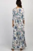 PinkBlush Ivory Floral Sash Tie Maternity/Nursing Maxi Dress sold by Pinkblush