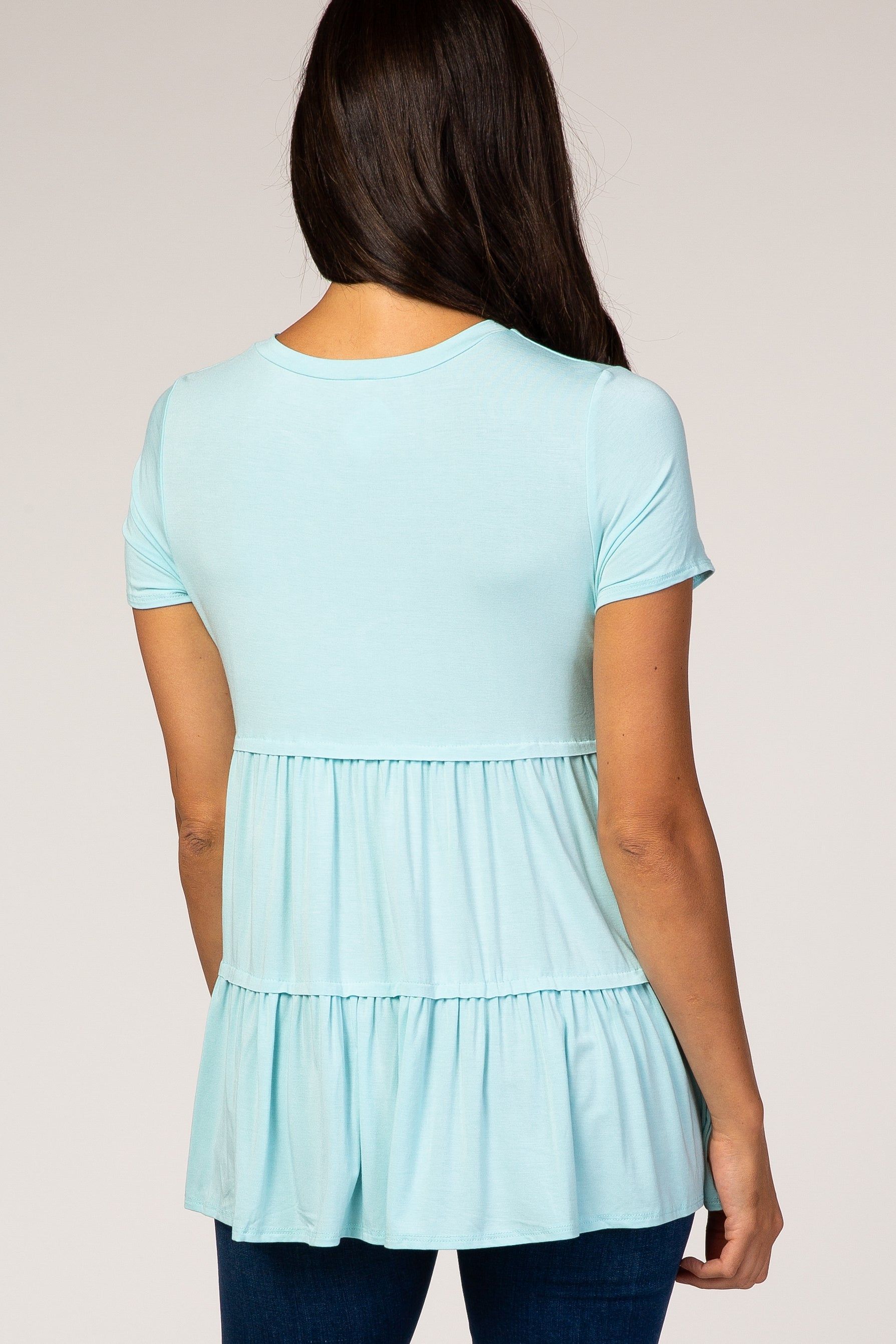 Mint Tiered Top sold by Pinkblush product image thumbnail 3