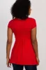 PinkBlush Red Draped Front Nursing Top sold by Pinkblush