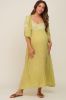 Green 3/4 Sleeve Embroidered Maternity Maxi Dress sold by Pinkblush