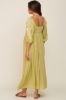 Green 3/4 Sleeve Embroidered Maternity Maxi Dress sold by Pinkblush