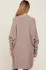 Taupe Pocketed Knit Maternity Cardigan sold by Pinkblush