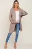 Taupe Pocketed Knit Maternity Cardigan sold by Pinkblush