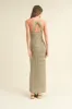 Taupe Crochet Knit Back Cutout Maxi Dress sold by Pinkblush