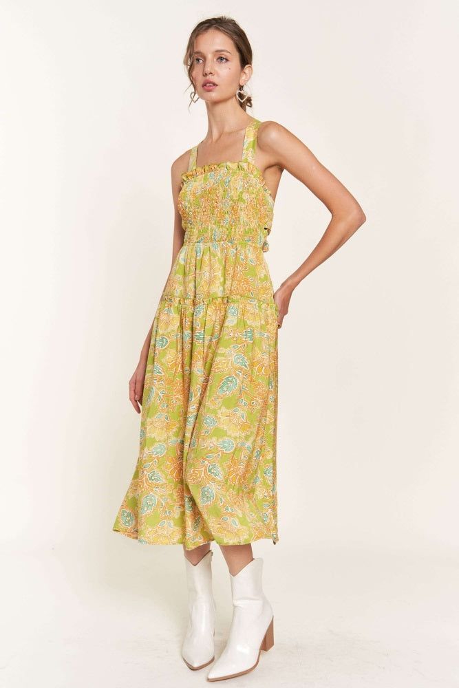 Yellow Multi Midi Dress sold by Pinkblush product image thumbnail 5