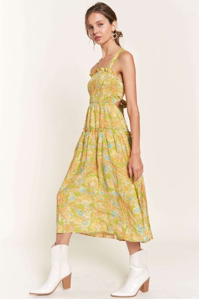 Yellow Multi Midi Dress sold by Pinkblush product image thumbnail 2