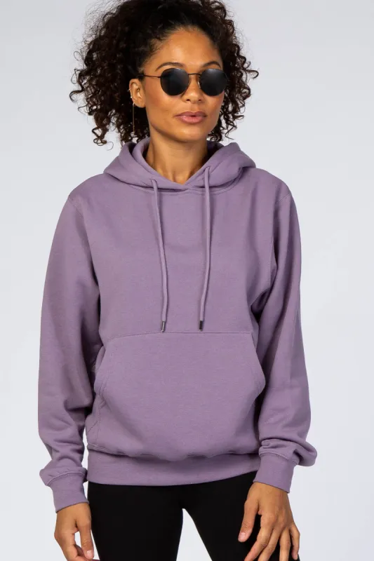 Purple Soft Fleece Drawstring Hoodie sold by Pinkblush
